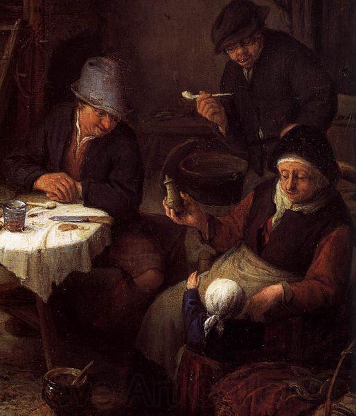 Adriaen van ostade Peasant Family in a Cottage Interior